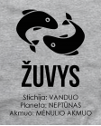 Žuvų stichija planeta akmuo